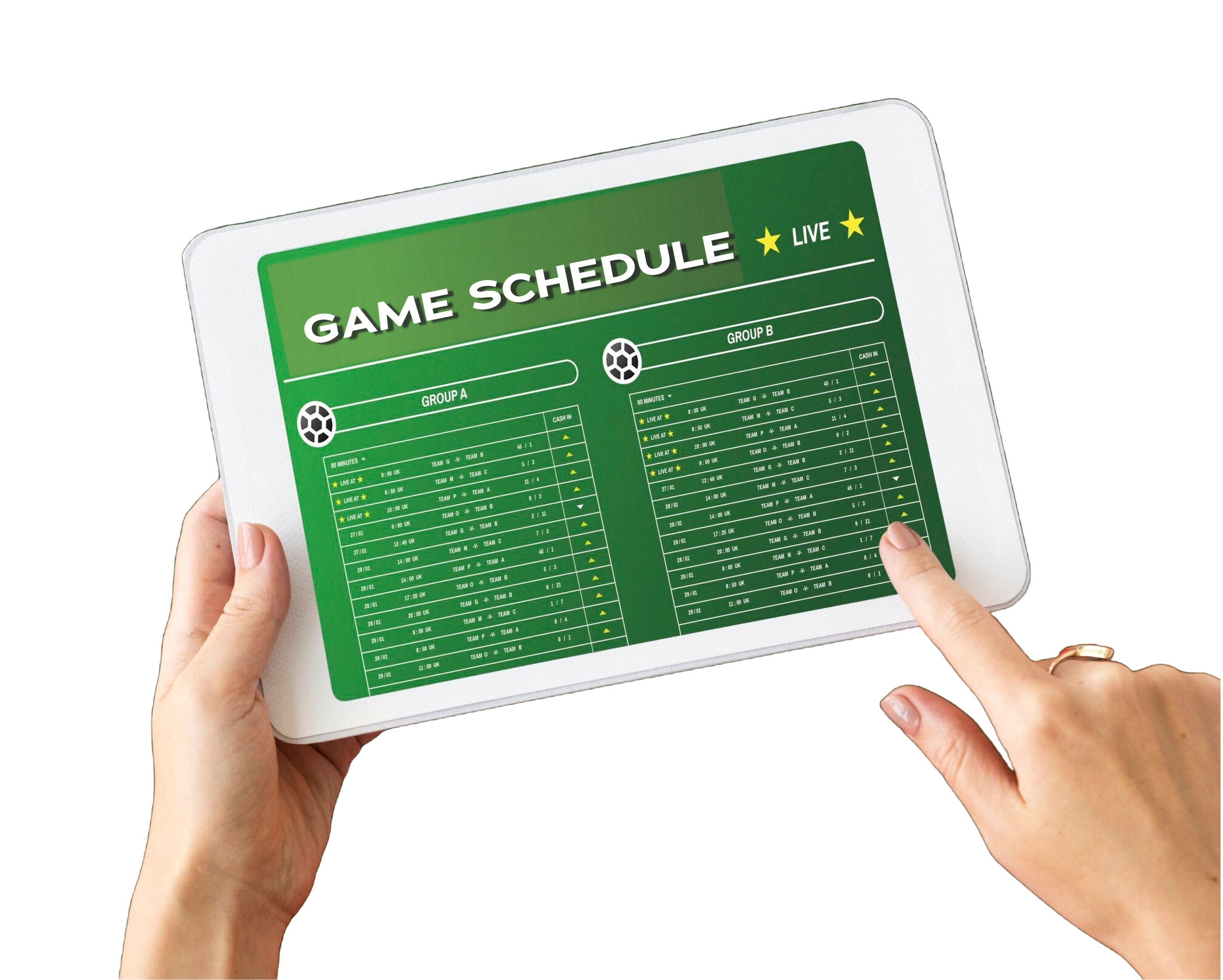 Der Spielplan ist veröffentlicht.